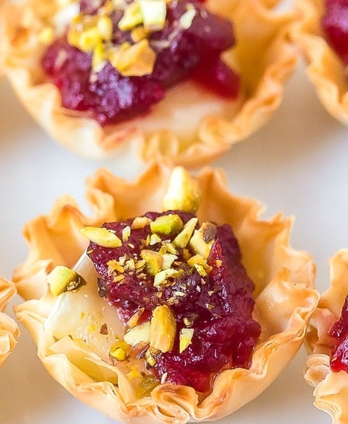 Cranberry Brie Pastry Bites
